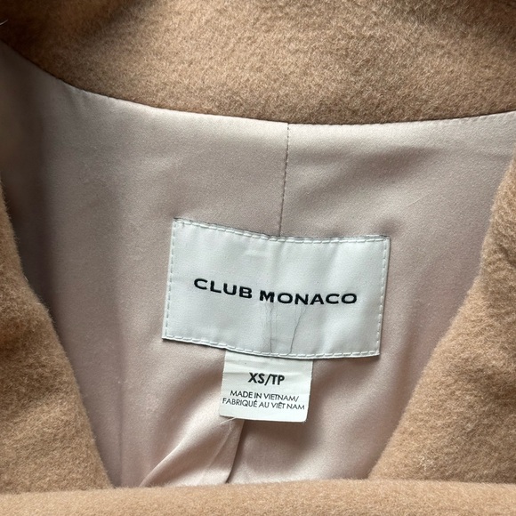 Club Monaco Daylina Wool Coat in Camel/Tan - Picture 6 of 6